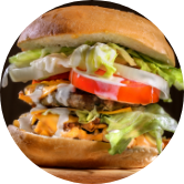 Small burger in a bun